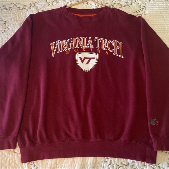 STARTER Other - Virginia Tech Hokies Starter Maroon Crewneck Large